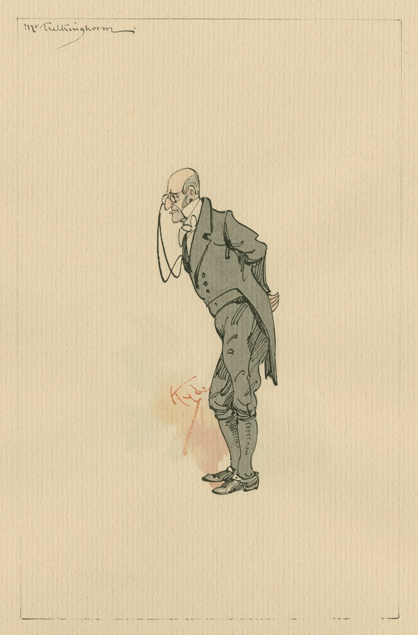 Tulkinghorn氏、1920年代（紙にトイレとペンとインク） 作： ジョセフ・クレイトン・クラーク