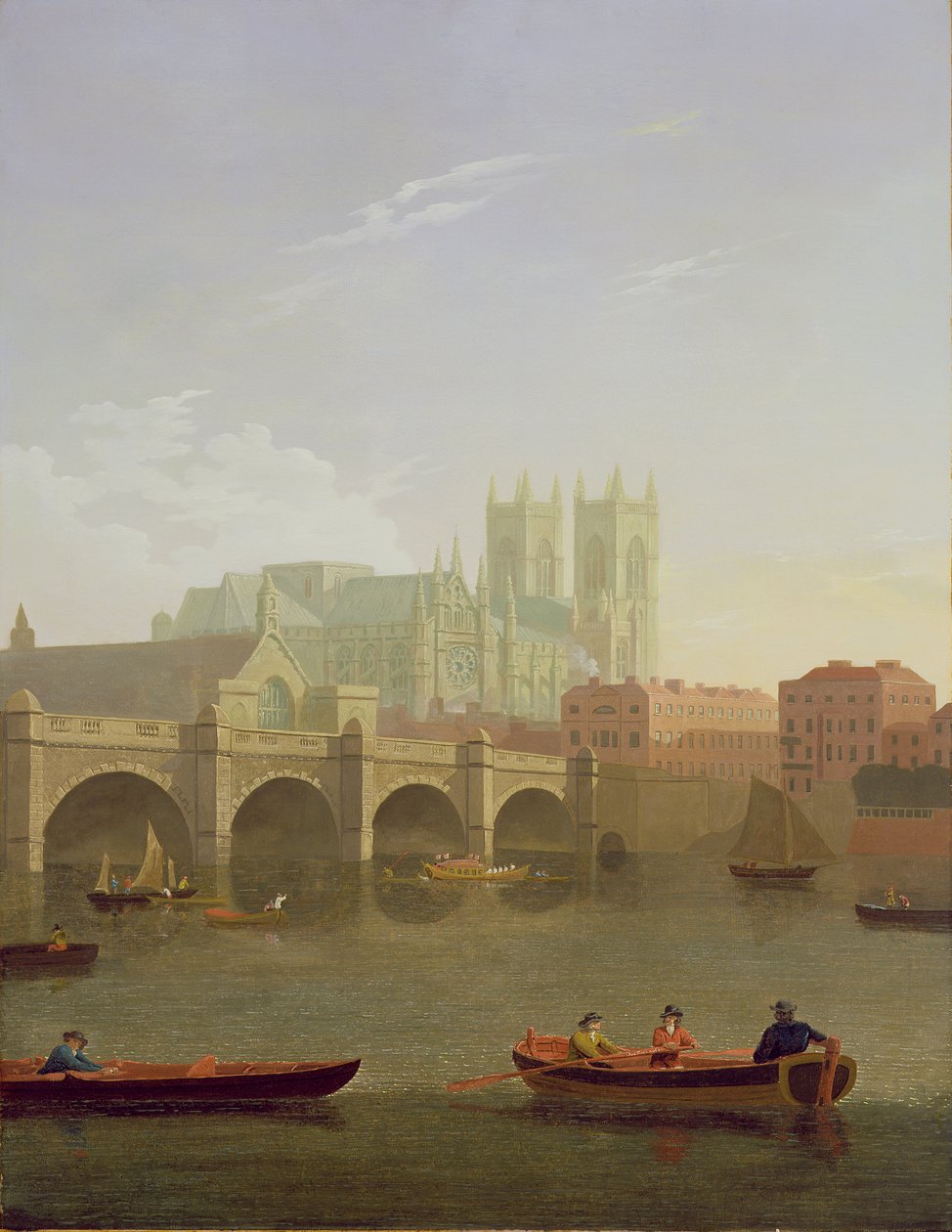 1794年、南から見たウェストミンスター寺院とウェストミンスター橋 作： ジョセフ・ファリントン