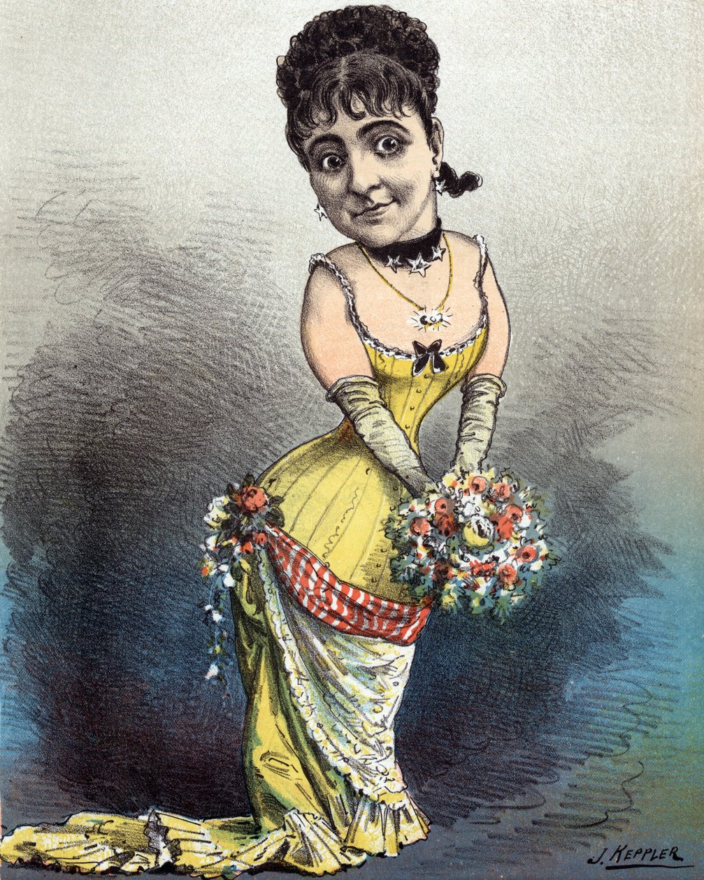 アデリナパティ、永遠のプリマドンナ、1881年 作： ジョセフ・ケプラー