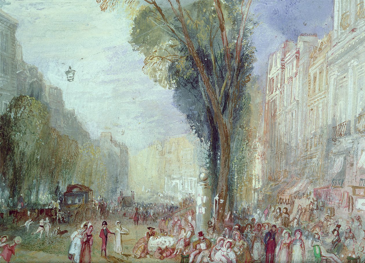 Boulevard des Italiens、パリ 作： ジョセフ・マロード・ウィリアム・ターナー