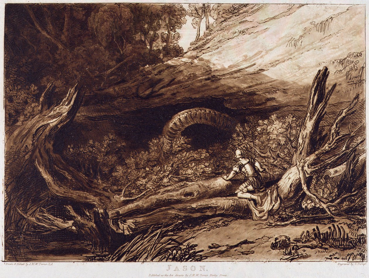 チャールズターナー（1773-1857）によって彫刻されたジェイソン 作： ジョセフ・マロード・ウィリアム・ターナー
