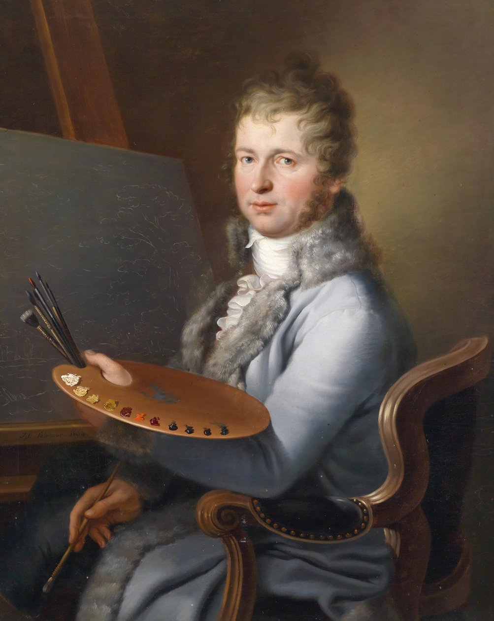 家族の伝統によるフランツ・ストーバー（1760-1834）の肖像 作： ジョセフ・サロモン