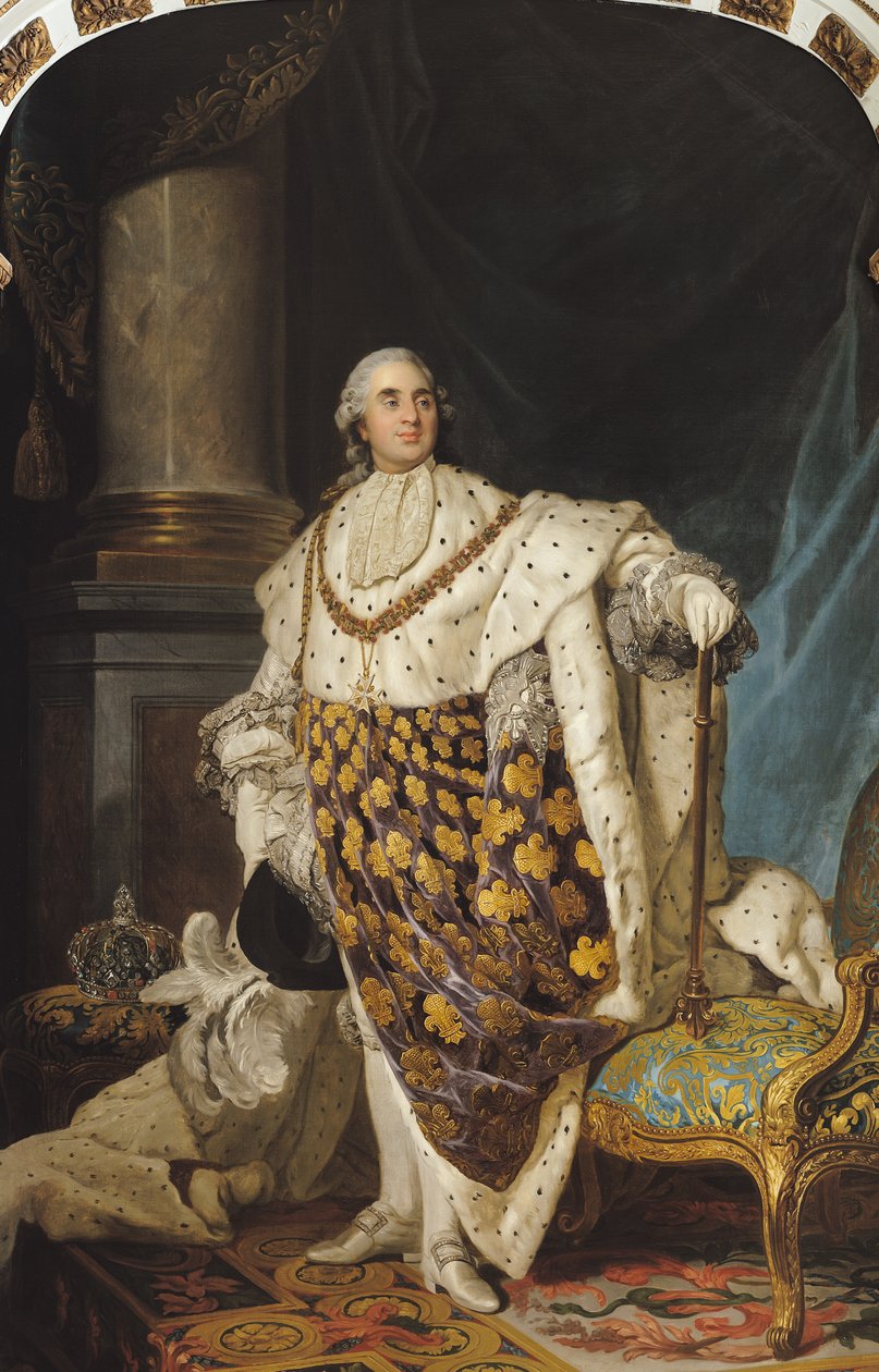 1774年後の戴冠式ローブのルイ16世（1754-93） 作： ジョセフ・シフレッド・デュプレシス