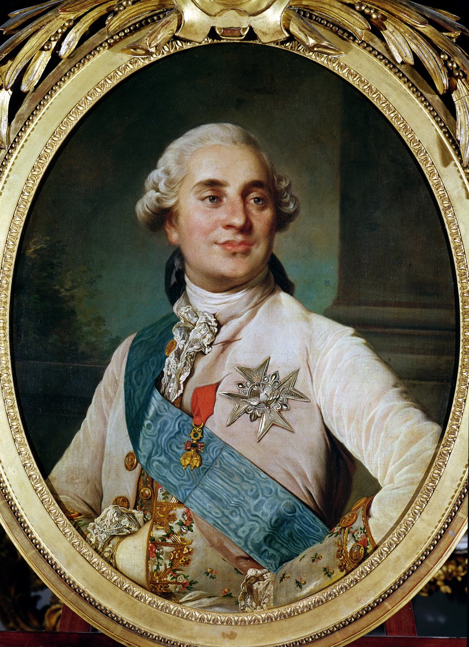 ルイ16世の肖像画のメダリオン16世（1754-93）1775 作： ジョセフ・シフレッド・デュプレシス