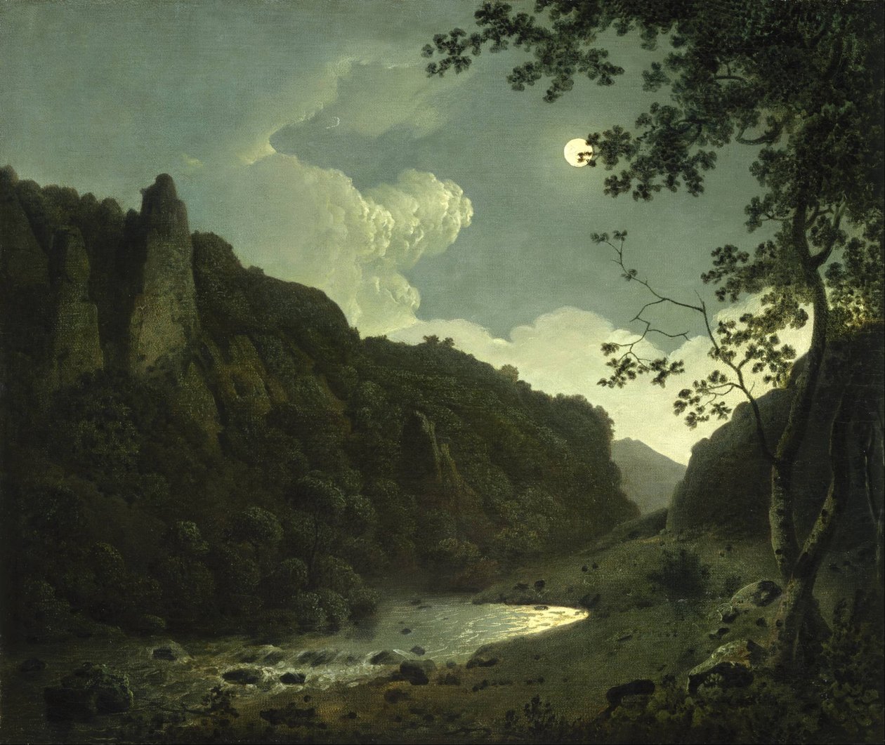 Dovedale by Moonlight 作： ダービーのジョセフライト