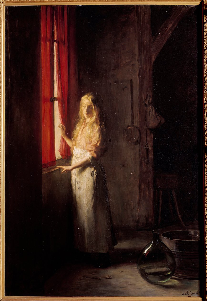 シンデレラ シャルル・ペローの物語の挿絵。ジョセフ・ベール（1862-1921）の絵画 19世紀のパリ、装飾芸術 - シャルル・ペローの物語のためのシンデレラの挿絵。ジョセフ・ベール作（1862-1921）の絵画 作： ジョセフ・ベイル