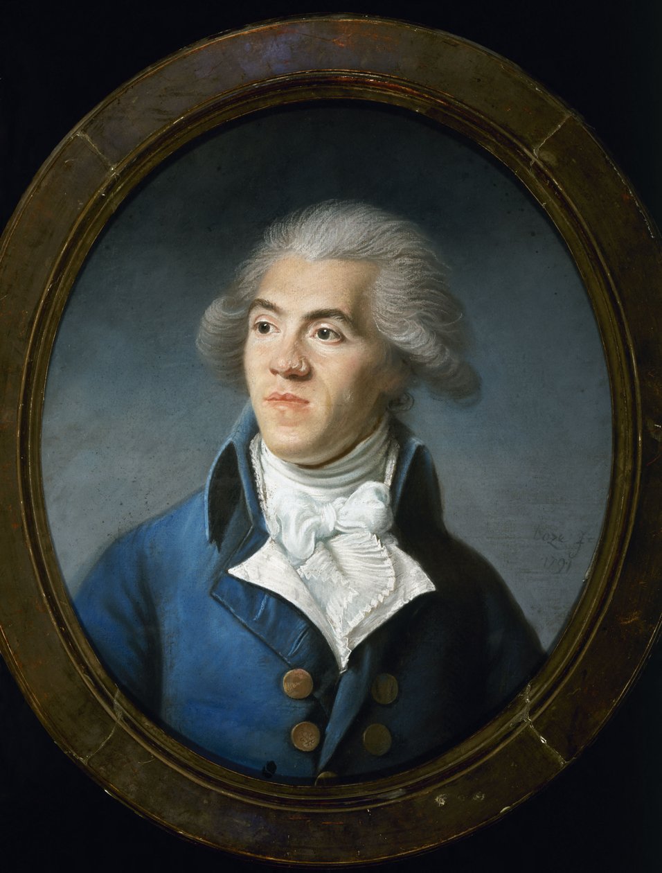 フランス語：アントワーヌ・バルネーヴ（1761-1793）の肖像画 アントワーヌ・バルネーヴ（1761-1793）の肖像画と推定される。 作： ジョセフ・ボーズ