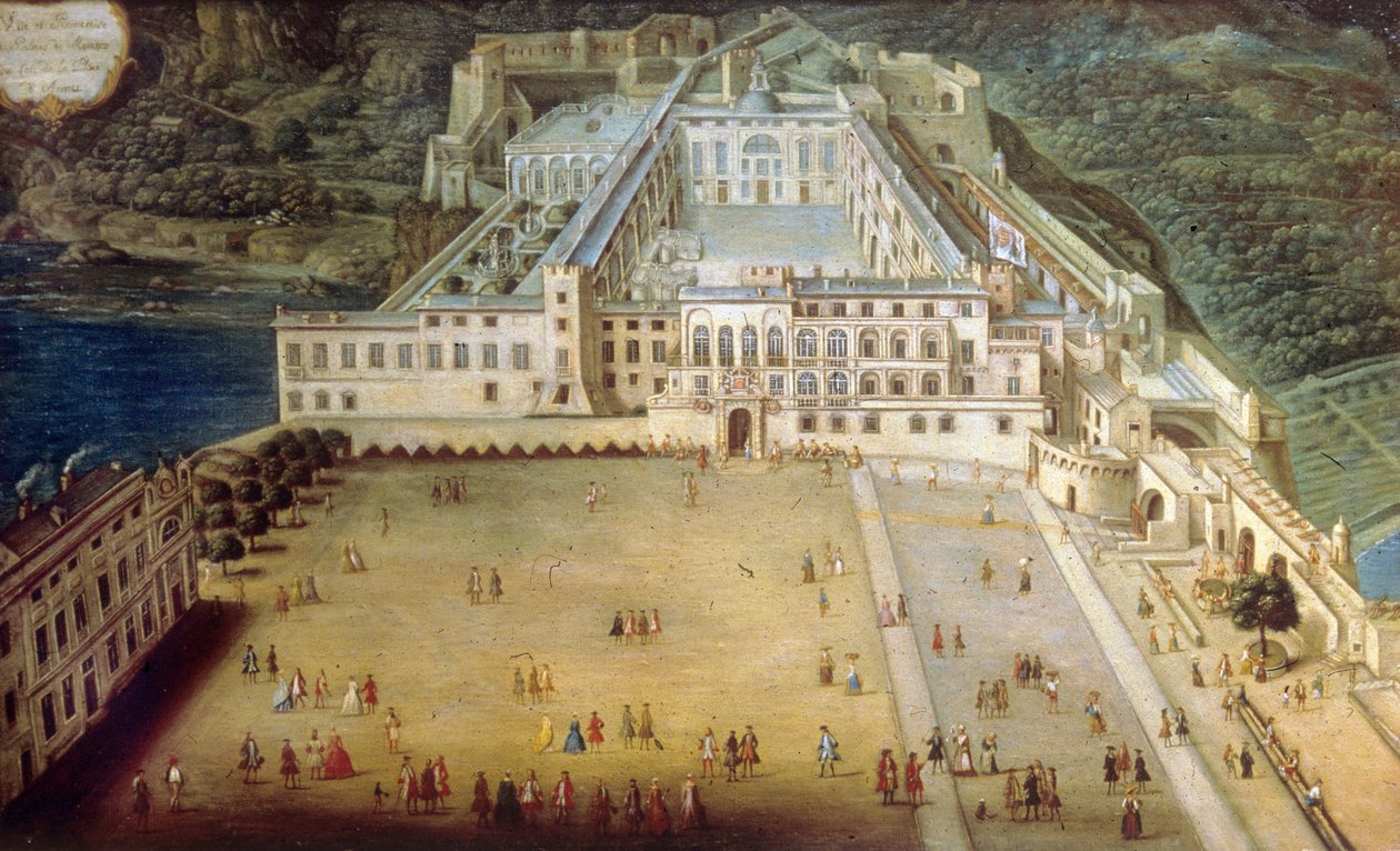 1732年のモナコの宮殿 作： ジョセフ・ブレサン