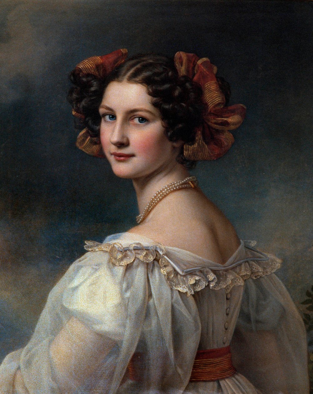 アウグスティヌスの肖像 ジョセフ・カール・スティーラー（1781-1858）の絵画 19世紀 ミュンヘンニンフェンブルク城（Chateau De Nymphenburg 作： ヨーゼフ・カール・シュティーラー