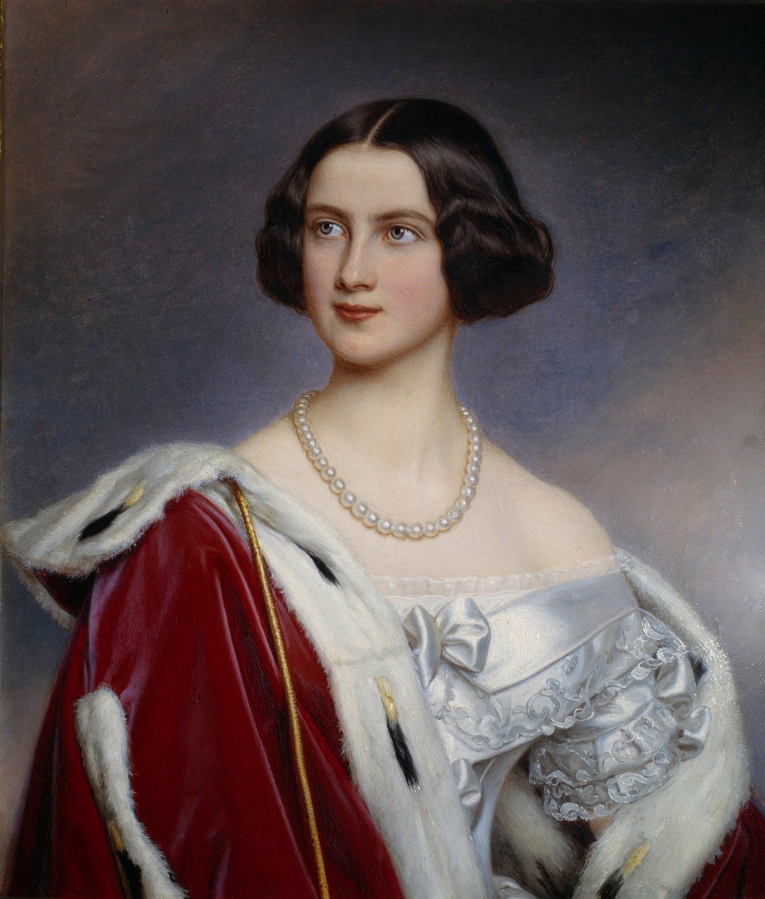 プリンセス・オブ・プロイセン（1825-1889）の肖像 ヨーゼフ・カール・スティーラー（1781-1858）の絵画（ec.all.） 19世紀 ミュンヘンニンフェンブルク城（Chateau De Nymphenburg 作： ヨーゼフ・カール・シュティーラー