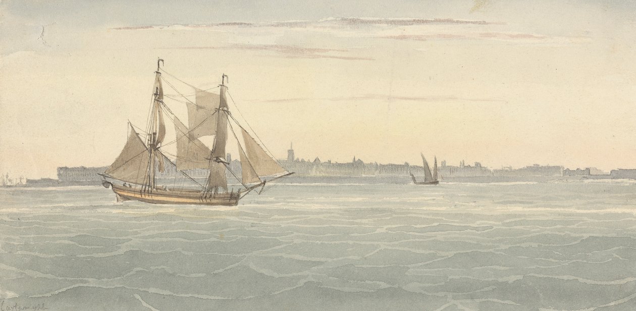 Single Brig (?) Another Sailing Vessel Against Outline of City on Background   1441743   ja       japanese Successfully Translated  Original: Portrait of the French writer Jules Verne (1828-1905) (Portrait of french writer Jules Verne) Illustration by Ales 作： ジョセフ・カートライト