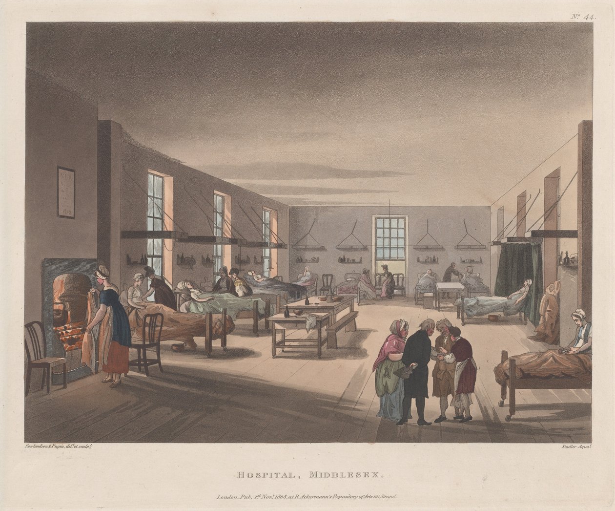 Hospital, Middlesex, April 1, 1809., April 1, 1809. 作： ジョセフ・コンスタンティン・スタドラー