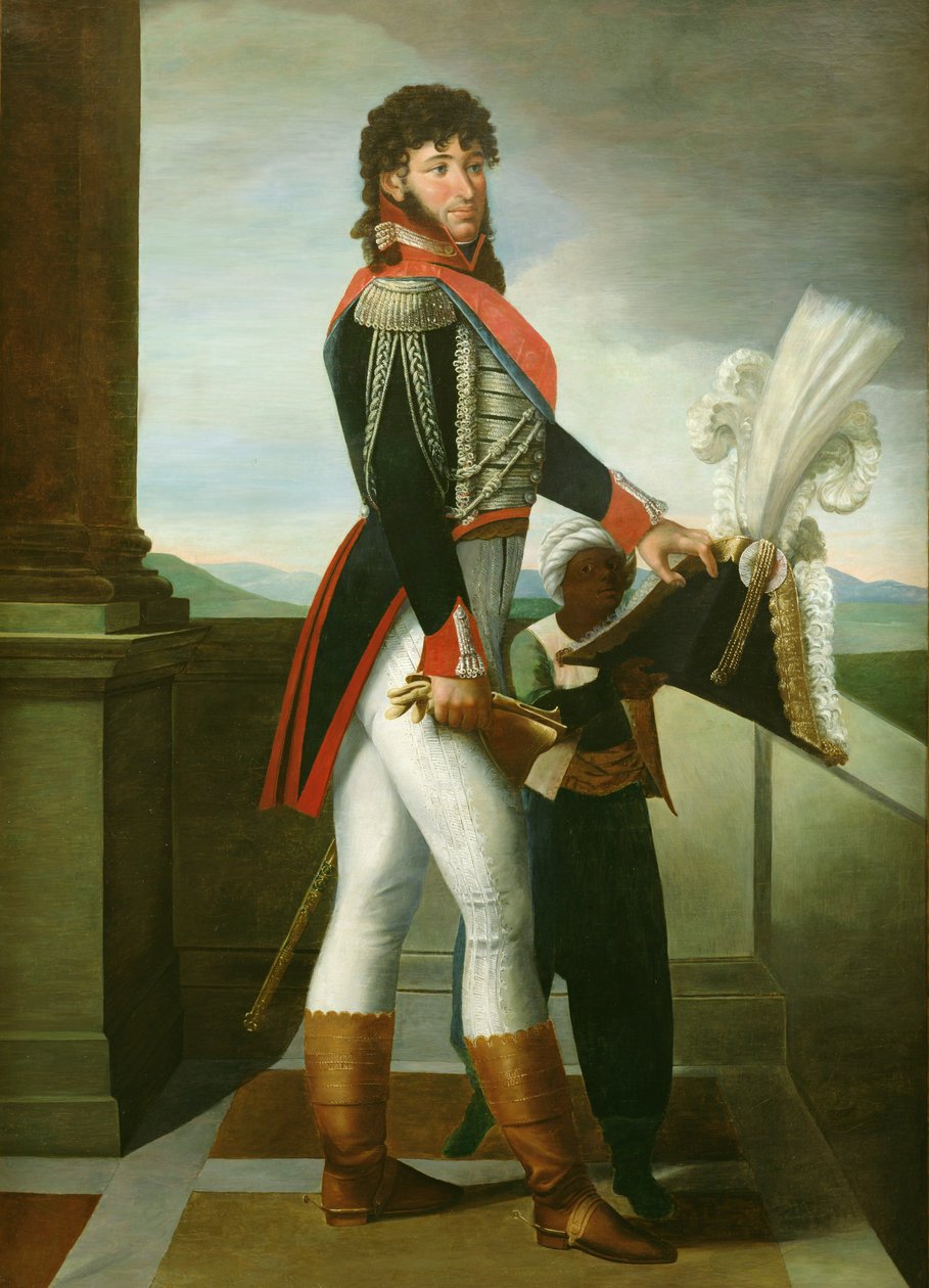 警備隊の大佐の制服を着たヨアヒムムラト（1767-1815）、1813 作： ジョセフ・ディオニシウス・オデヴァーレ