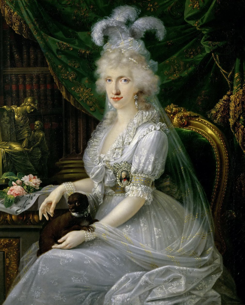 ナポリとシチリアのルイサマリア王女1773-1802、1797 作： ジョセフ・ドルフマイスター