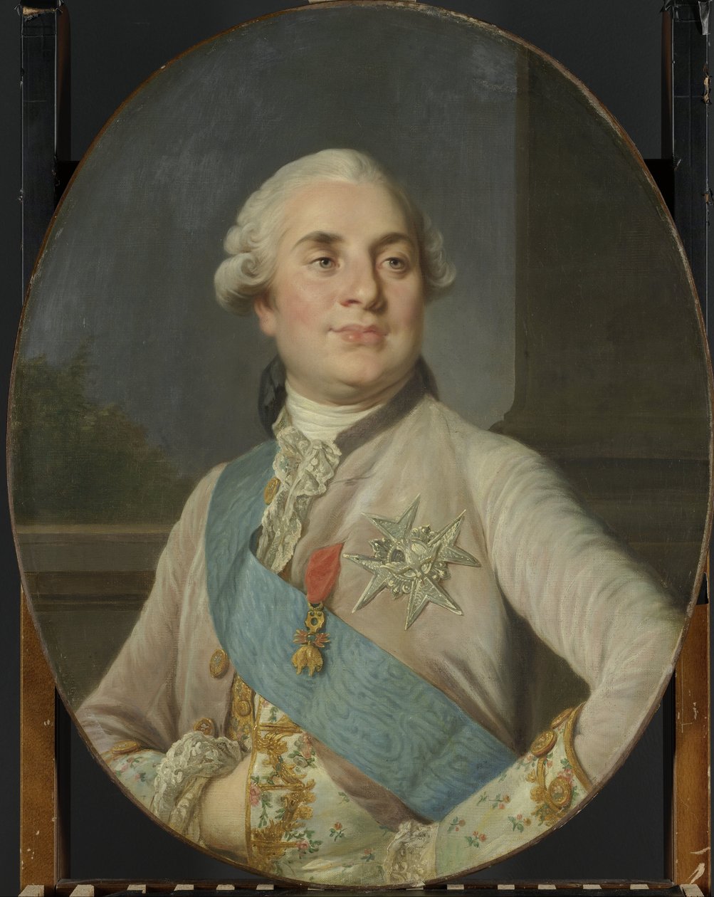 フランス国王ルイ16世の肖像 ルイ16世（1754年～1793年）、フランス国王 作： ジョセフ・デュプレシス（のワークショップ）