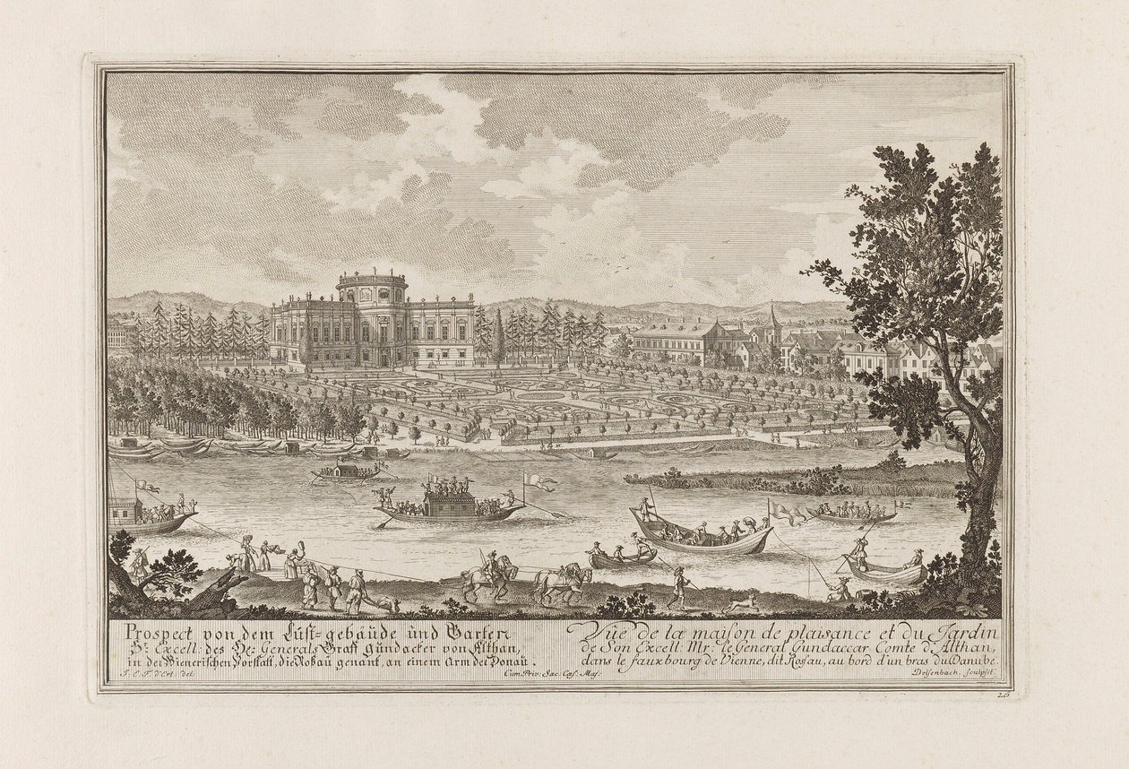 1719年、ウィーンのパレ・アルタン。 作： ジョセフ・エマニュエル・フィッシャー・フォン・エルラッハ