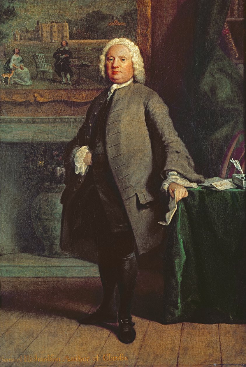 サミュエル・リチャードソンの肖像（1689-1761）1750 作： ジョセフ・ハイモア