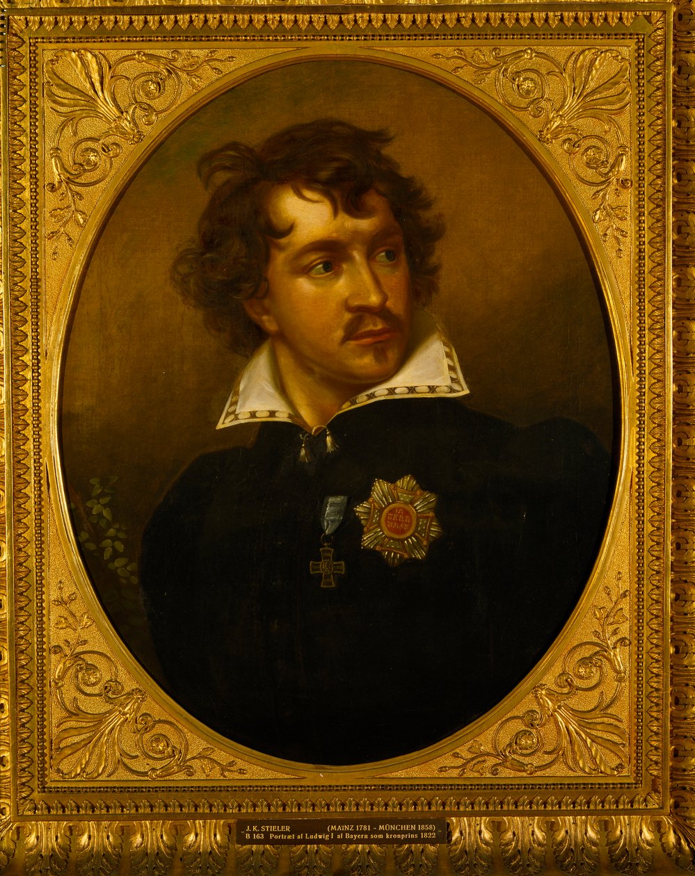 バイエルンのルートヴィヒ1世の肖像1786-1868、1821-1822。 作： ヨーゼフ・カール・シュティーラー