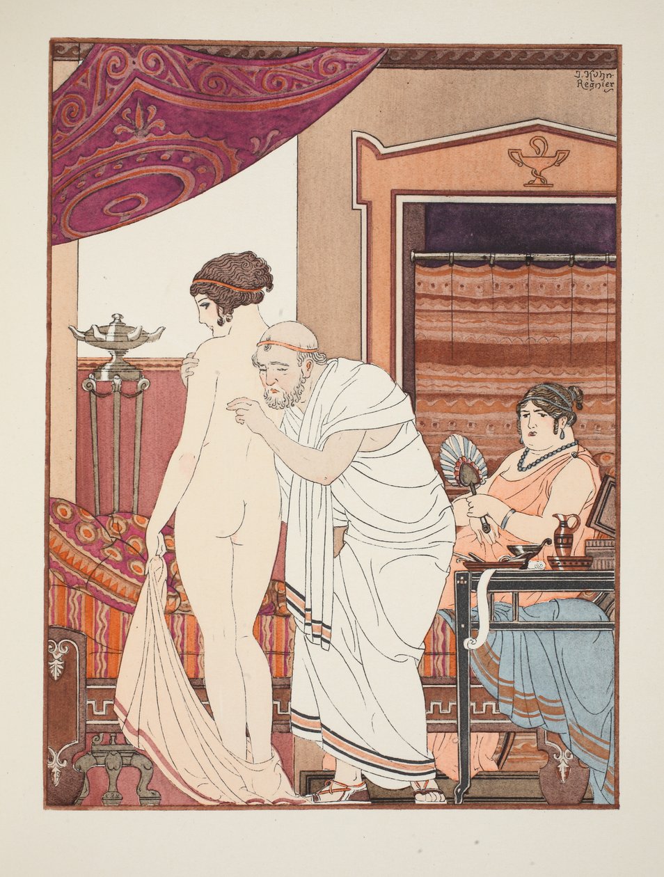 胸の音、「ヒポクラテスの作品」のイラスト、1934年 作： ジョゼフ・クーン・レニエ