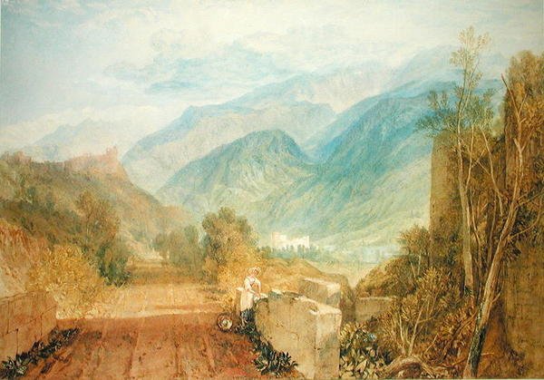 ボンネビル、1803年頃（紙に水彩画） 作： ジョセフ・マロード・ウィリアム・ターナー
