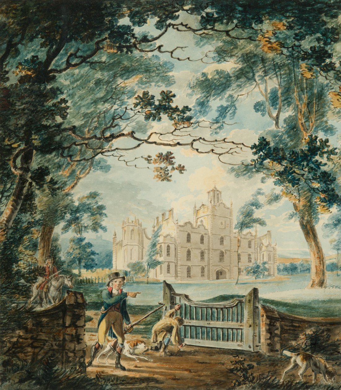 Cote House、ブリストル近郊、1792年（紙と紙とペン） 作： ジョセフ・マロード・ウィリアム・ターナー