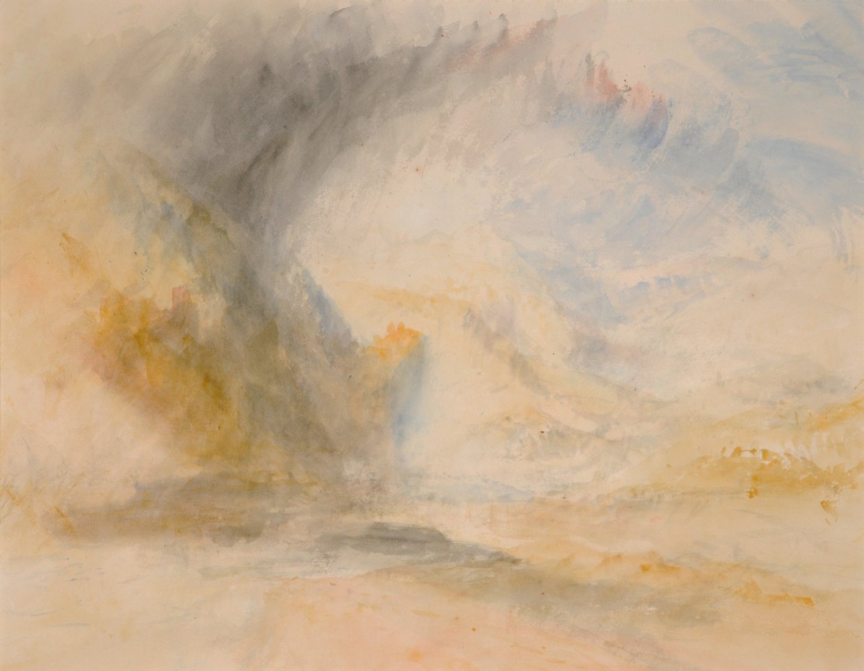 聖ゴートの足」1842年頃（紙に水彩画 作： ジョセフ・マロード・ウィリアム・ターナー