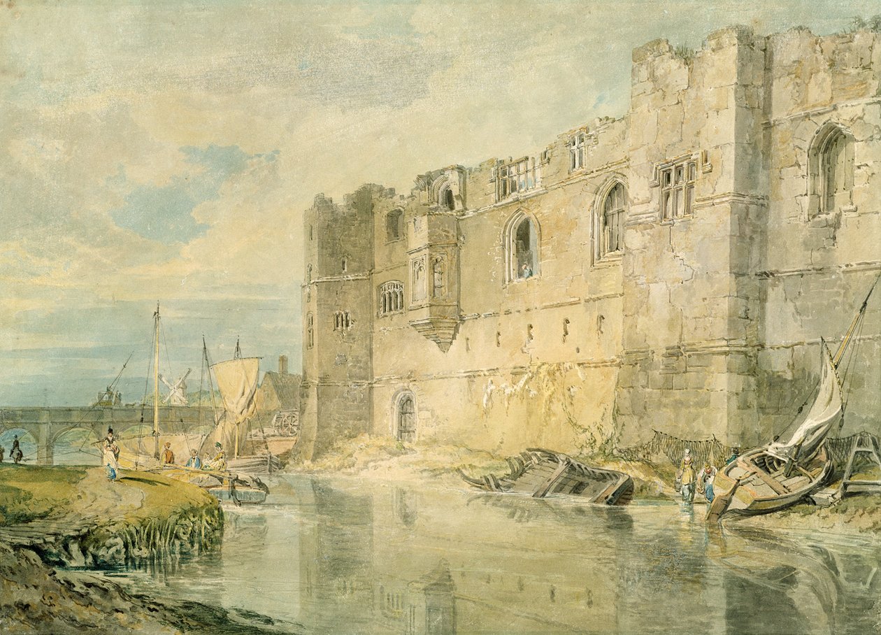 ニューアーク・アポン・トレント、1796年頃（紙の上のグラファイト上の水彩画） 作： ジョセフ・マロード・ウィリアム・ターナー
