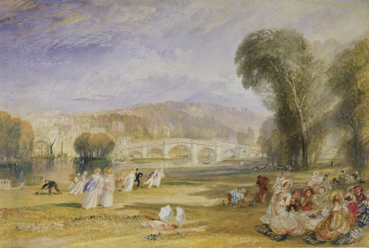 リッチモンドヒルアンドブリッジ、サリー、c.1828-9 作： ジョセフ・マロード・ウィリアム・ターナー