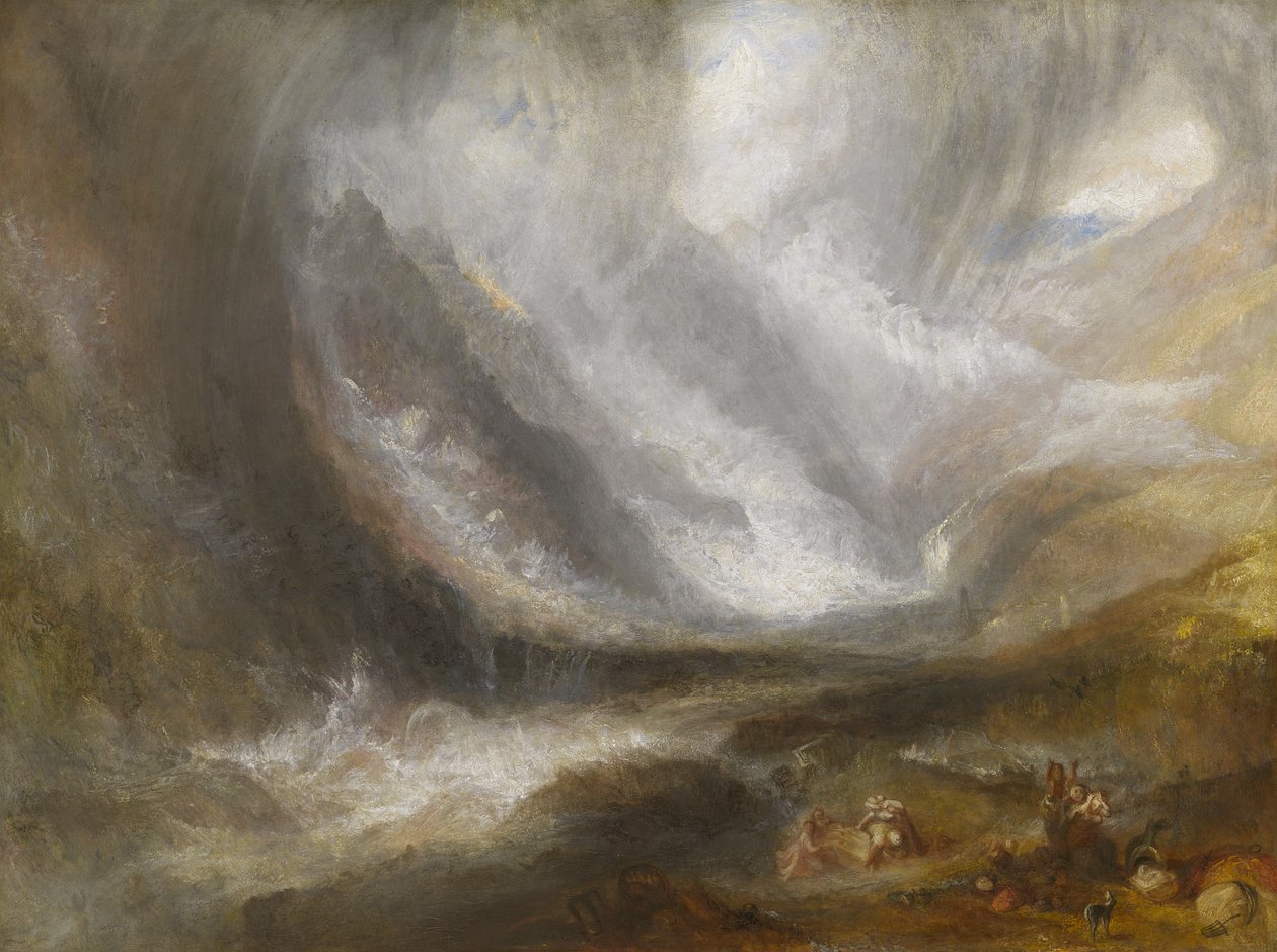 アオスタの谷：吹雪、雪崩、雷雨、1836-37