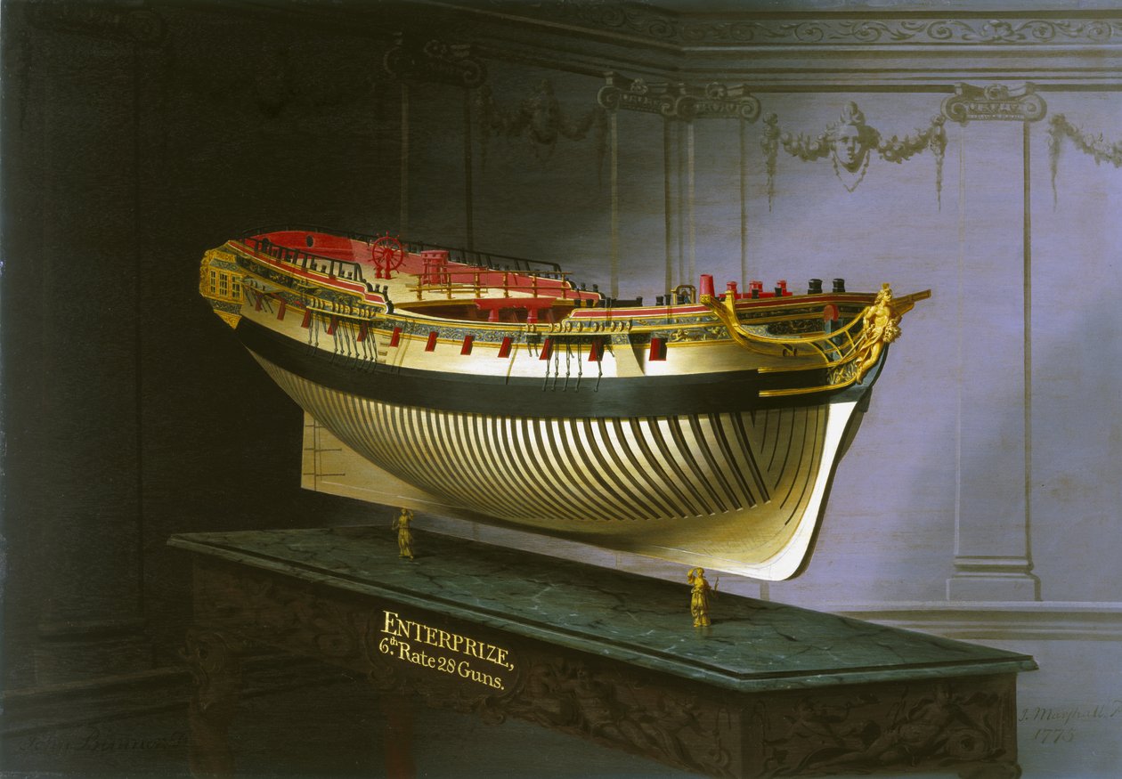HMS Enterprise、1775 作： ジョセフ・マーシャル