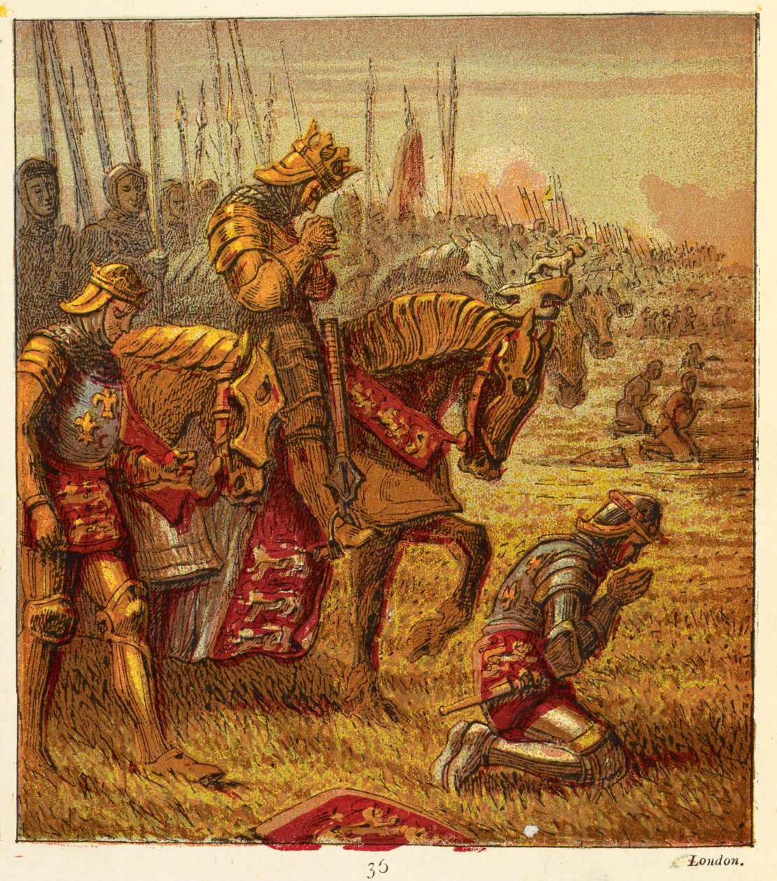 薔薇戦争、「Pictures of English History...」のイラスト 作： ヨーゼフ・マルティン・クロンハイム