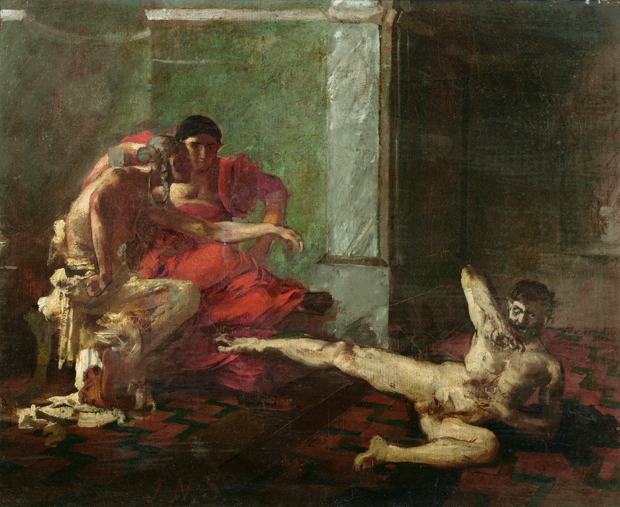 奴隷でのロクスタ試験毒、c.1870-80 作： ジョセフ・ノエル・シルベストル