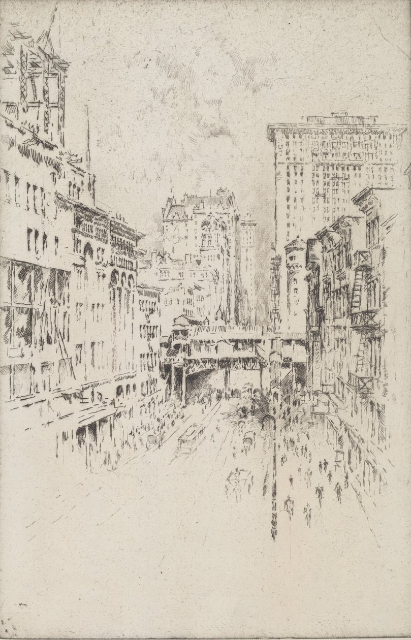1904年、フォーティセコンドストリート。 作： ジョセフ・ペネル