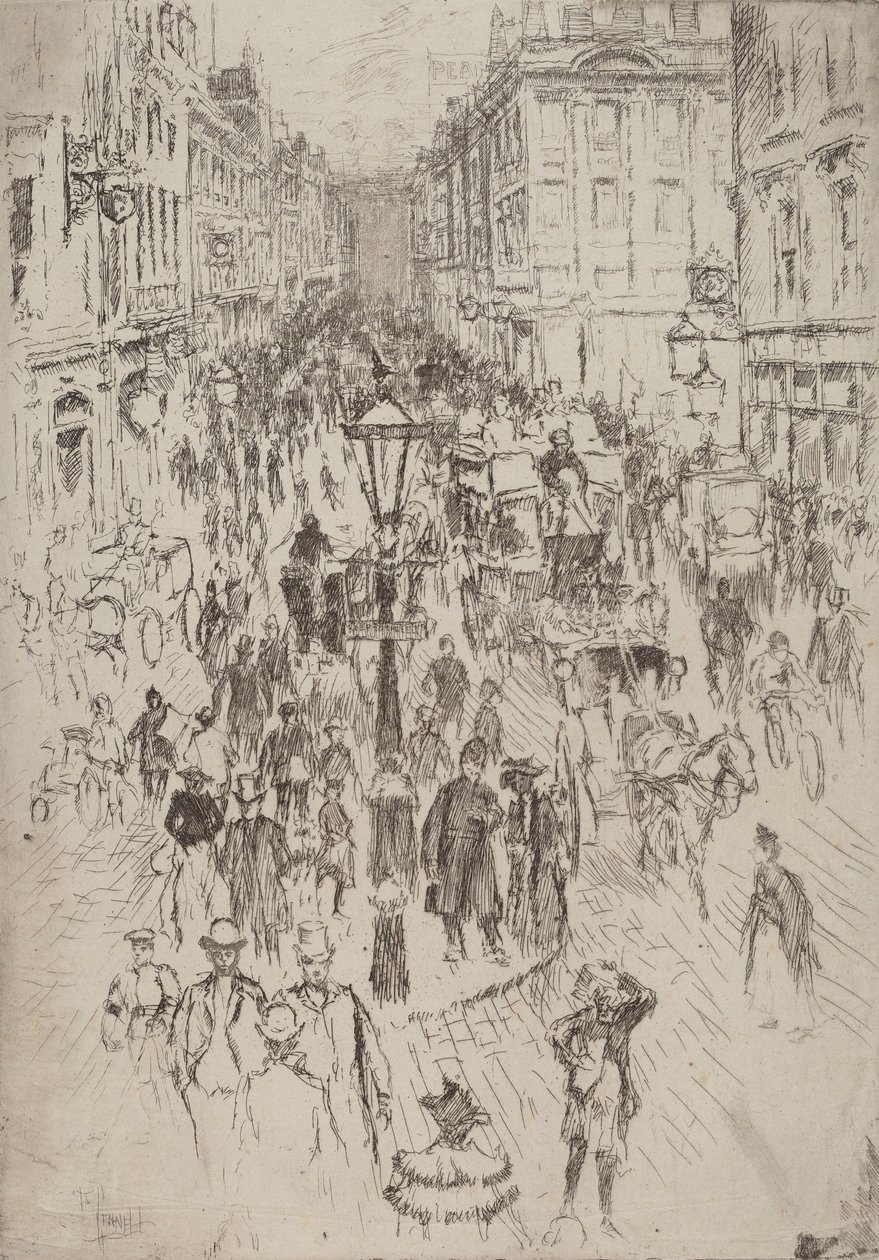 New Oxford Street, London, 1893年。 作： ジョセフ・ペネル