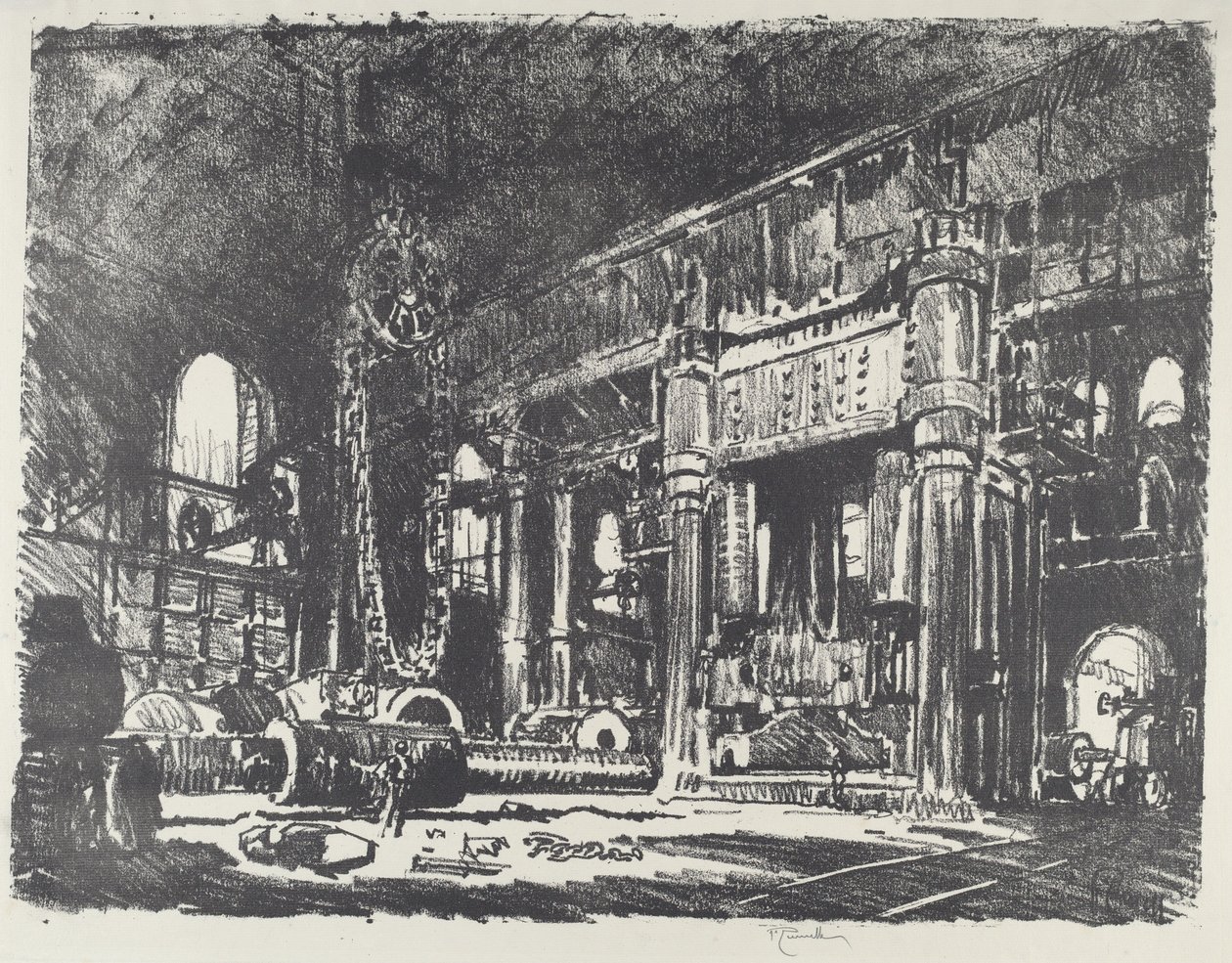 The Gun Forge、1916年。 作： ジョセフ・ペネル