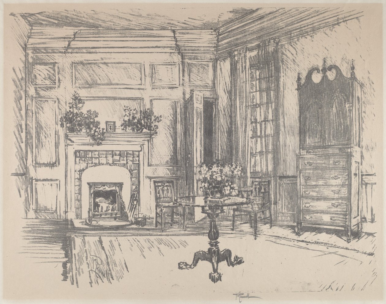 上の部屋、ステントン、1912年。 作： ジョセフ・ペネル