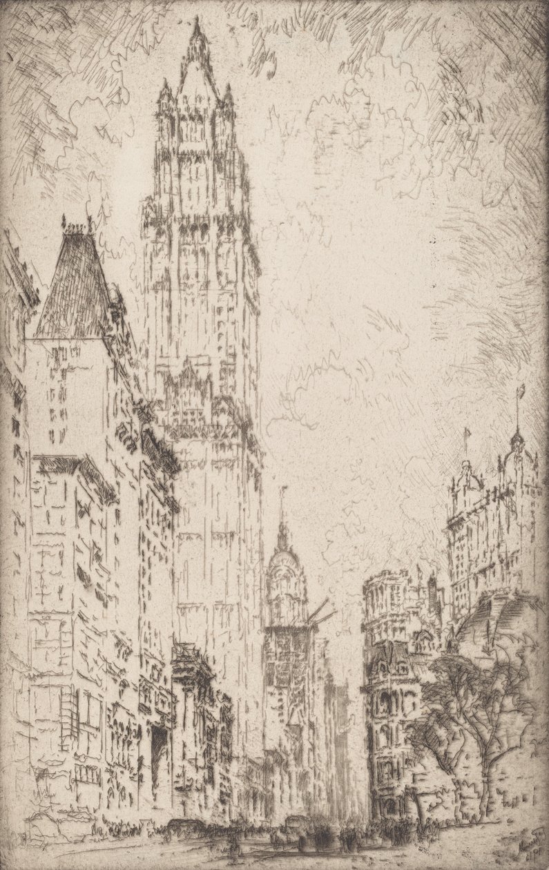 ウールワース・ビルディング、1915年。 作： ジョセフ・ペネル
