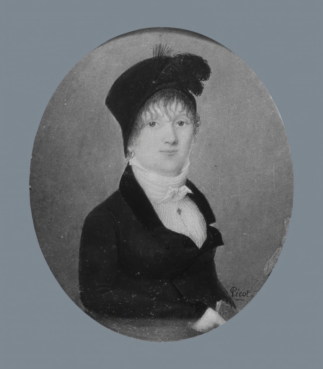 女性の肖像、カリフォルニア州。 1808年。 作： ジョセフ・ピエール・ピコ・デ・リモエラン・デ・クロリヴィエール