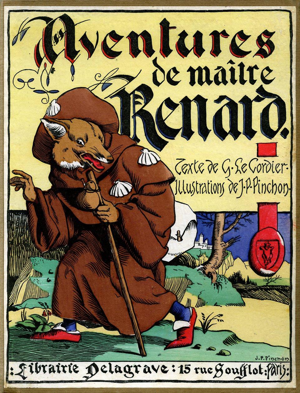書籍『Les aventures de Maitre Renard』の表紙（印刷物） 作： ジョセフ・ポーフィーリー・ピンチョン