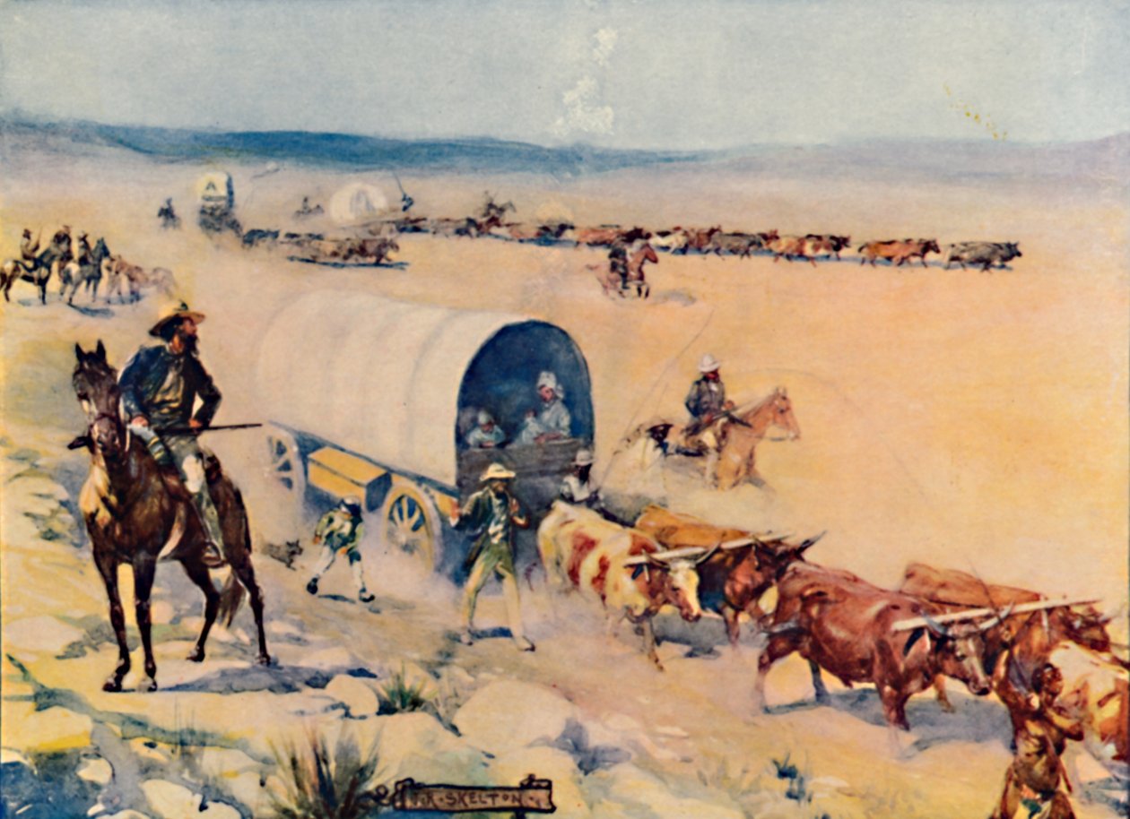 Voor-Trekkers、1909 作： ジョセフ・ラトクリフ・スケルトン