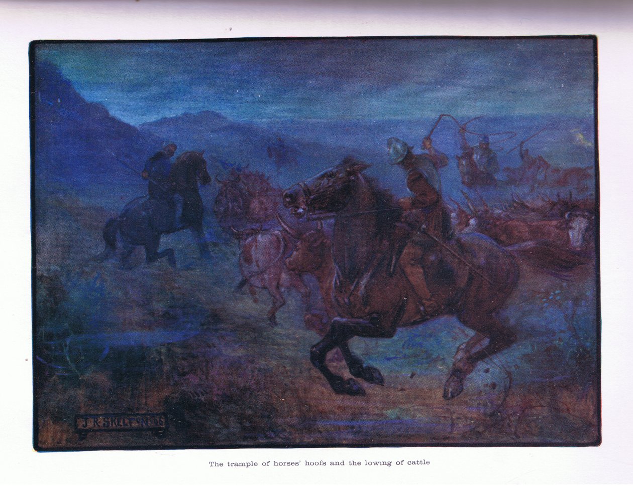 馬のひづめの踏みつけと牛の鳴き声、1910 作： ジョセフ・ラトクリフ・スケルトン