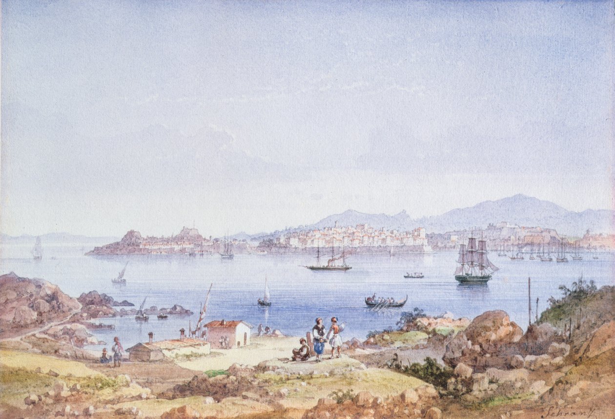 ビドー島のコルフ、1789年（WC） 作： ジョセフ・シュランツ