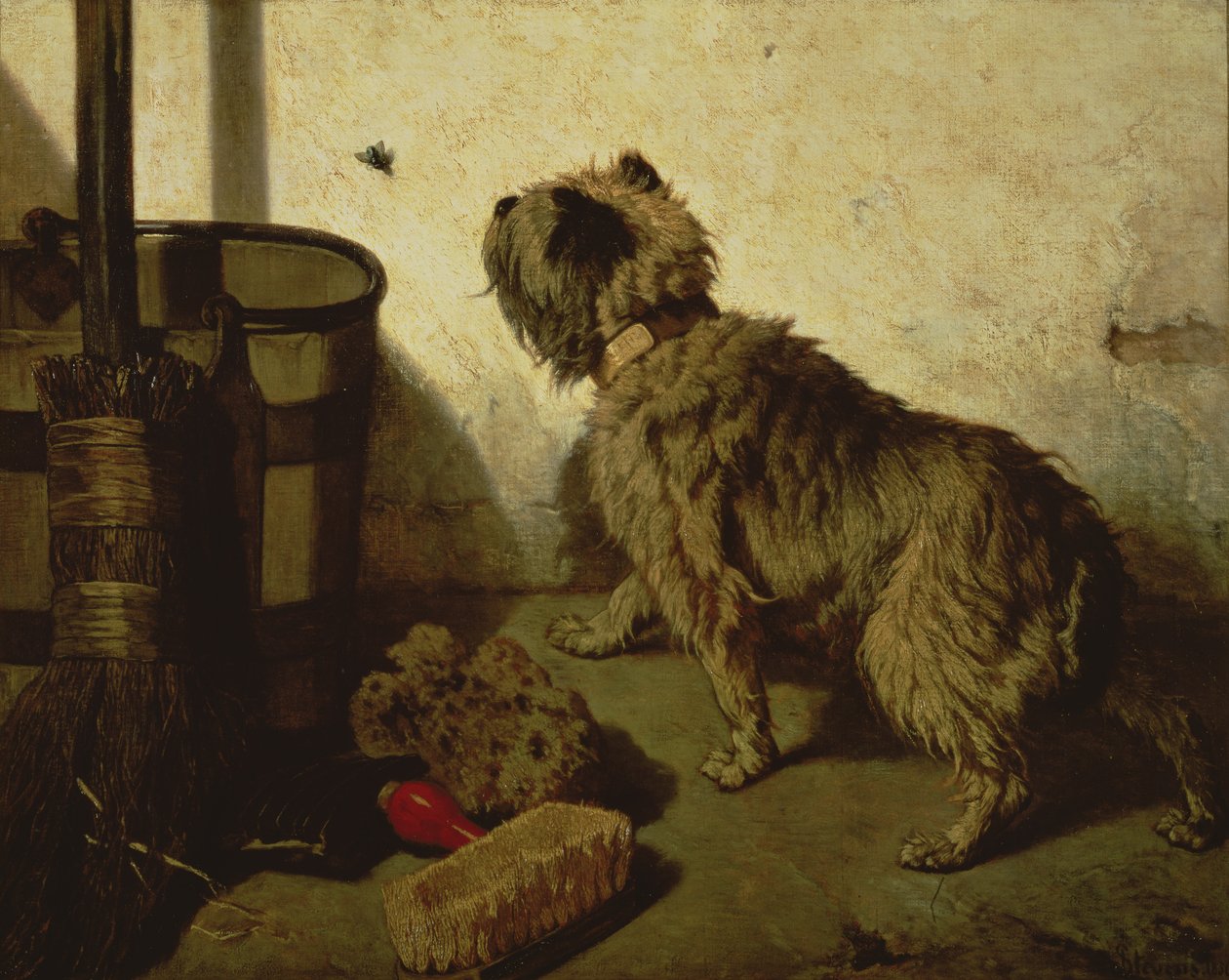 犬とハエ、1856 | アートプリント