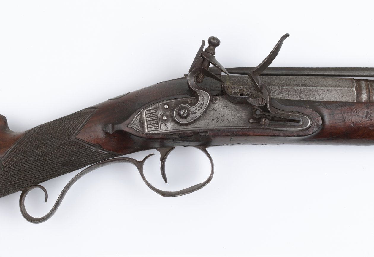 1815年頃、アイルランドのボランティアに支給されたスプリングバヨネット付きブランダーバス（ブランダーバス、フリントロック式 作： ジョセフ・ウッド