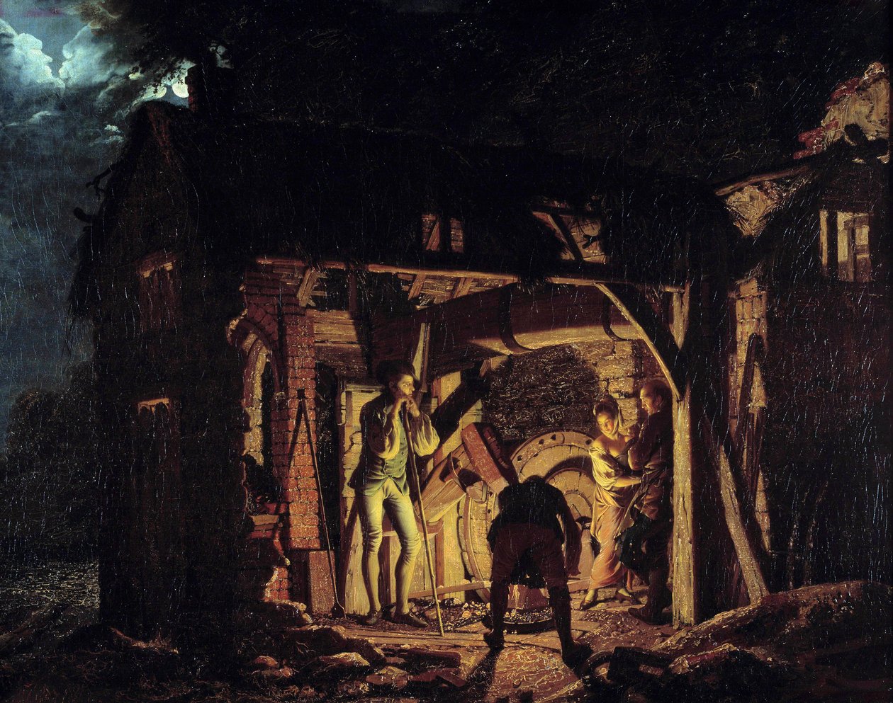 18世紀の鍛冶屋 ダービーのジョセフ・ライト（1734-1797）による絵画 1773年 サンクトペテルブルク、エルミタージュ美術館 作： ダービーのジョセフライト