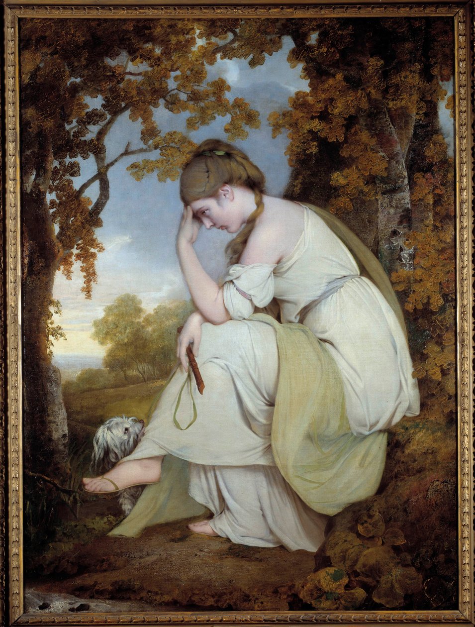 ダービーのジョセフ・ライト（1734-1797）が描いたマリア像 作： ダービーのジョセフライト