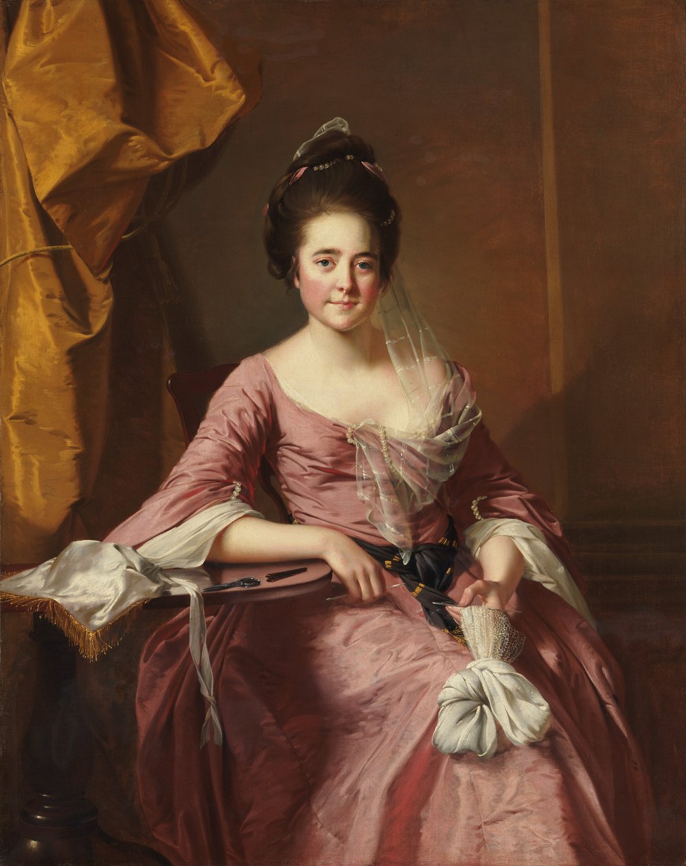 女性の肖像、ca。 1770。 作： ダービーのジョセフライト