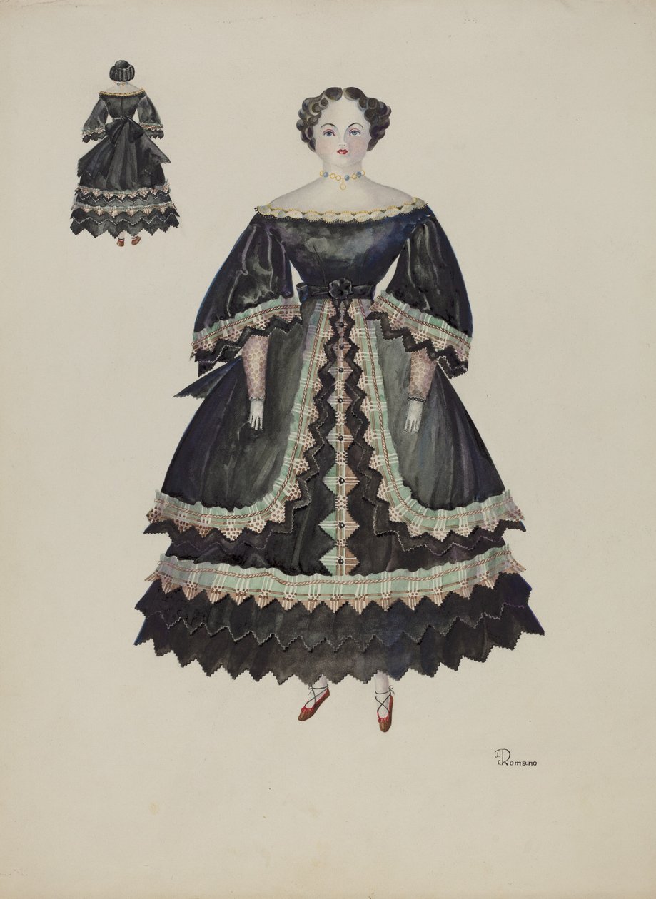Doll - Minerva Pratt, c. 1937. 作： ジョセフィンC.ロマーノ