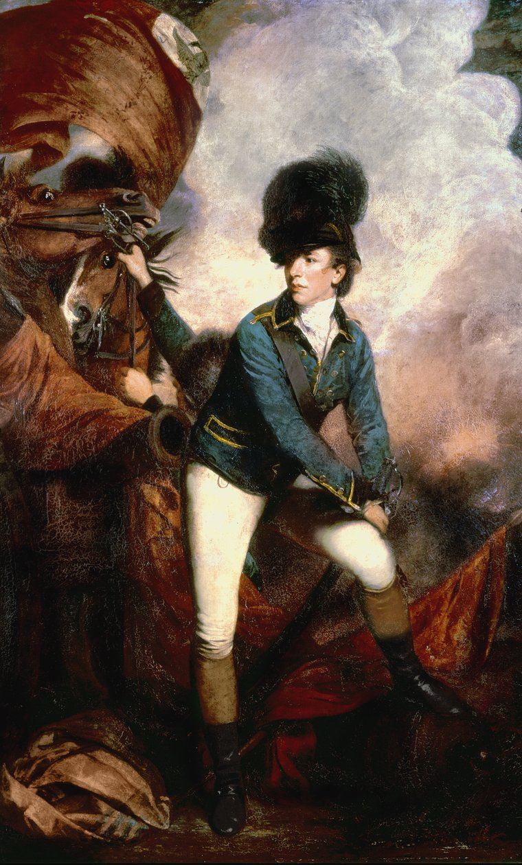 バナストレタールトン大佐（1754-1833）1782 作： ジョシュア・レイノルズ