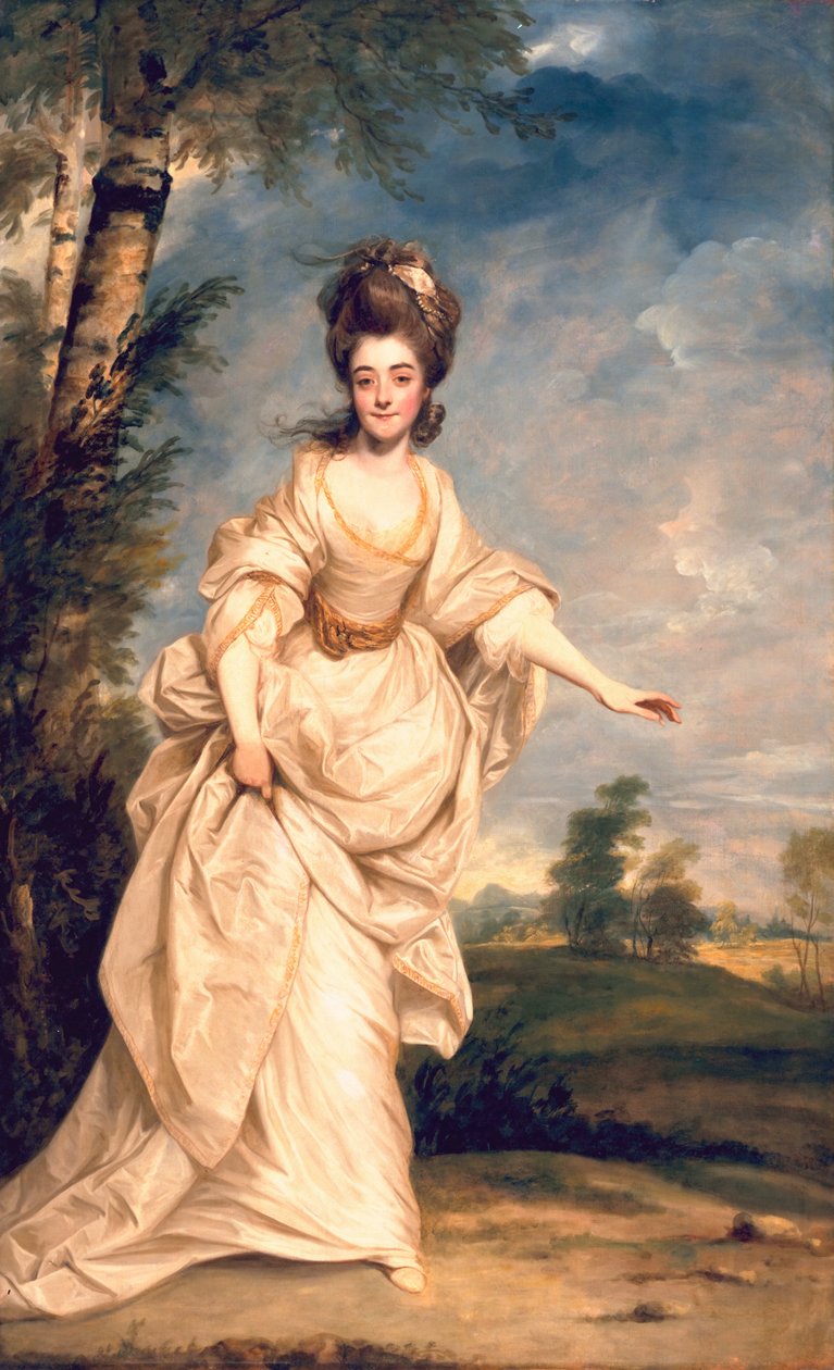 ダイアナ、子爵夫人クロスビー、1777 作： ジョシュア・レイノルズ